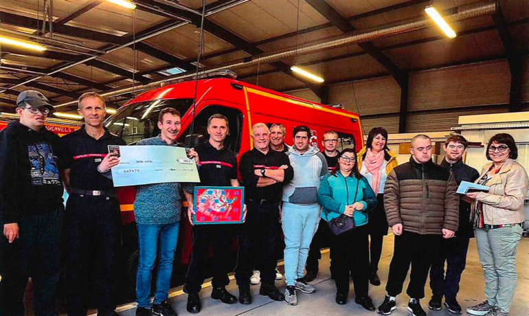 Merci aux Sapeurs Pompiers d'Eveux pour leur soutien